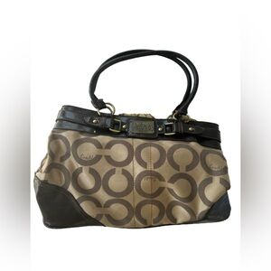 COACH Brown/Khaki Shoulder Bag